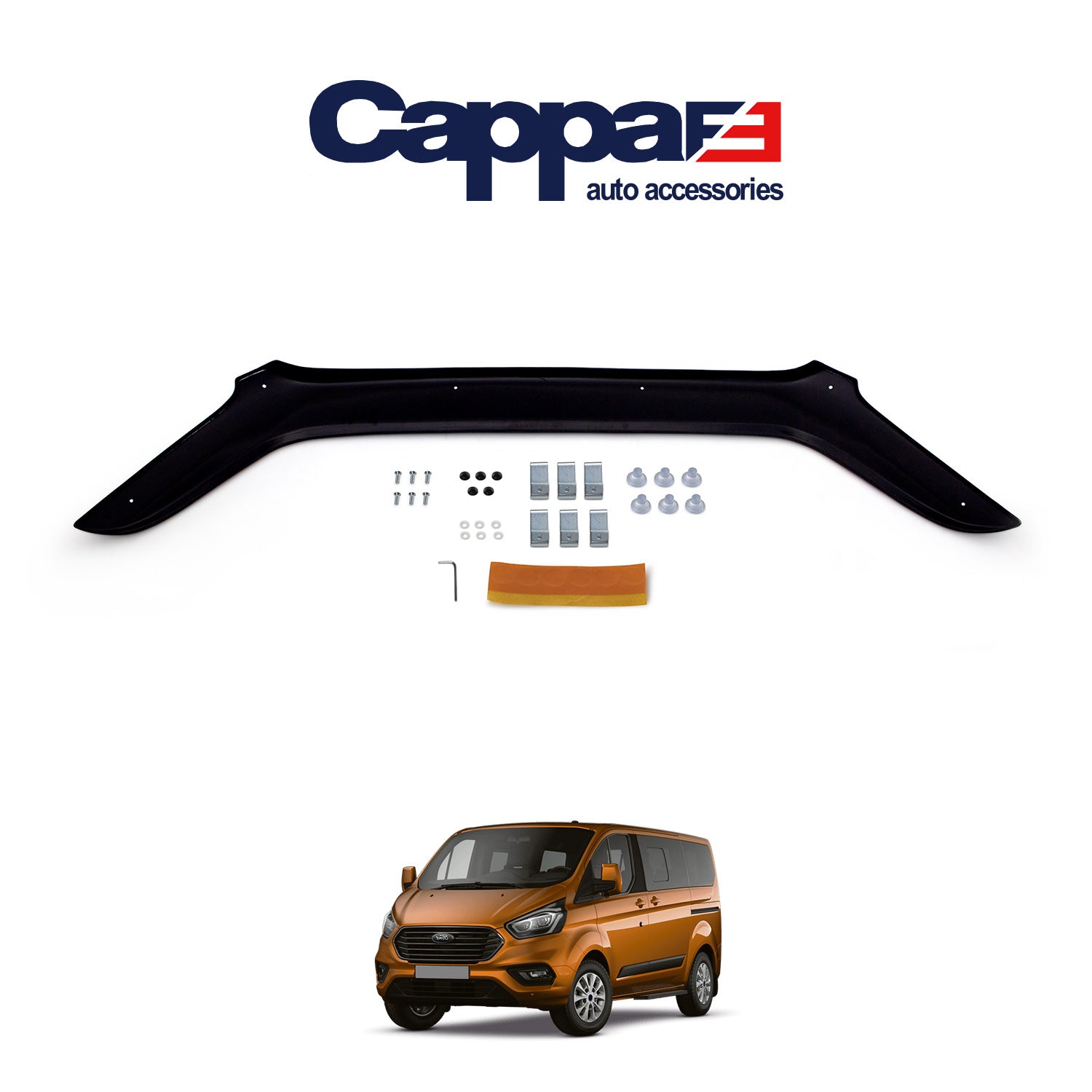 FORD TRANSIT TOURNEO CUSTOM HOOD DEFLECTOR 2018 - 2022